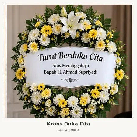 Krans Bunga Duka Tenayan Raya